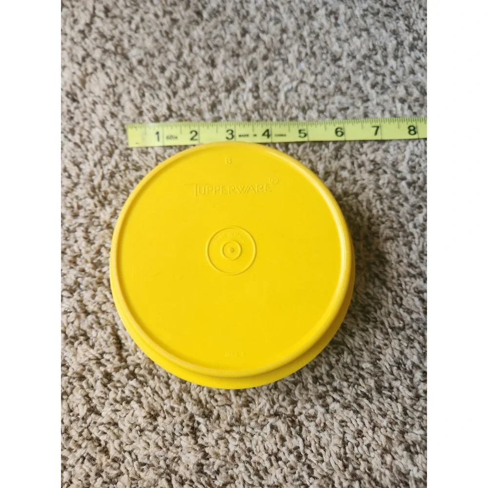 Vintage Tupperware Yellow Cereal Bowl 1356-3 Made in USA 6‎ Inch Retro Kitchen
